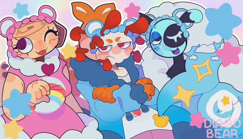 Shelly, Shrimpo, and Astro [Dandys World]
